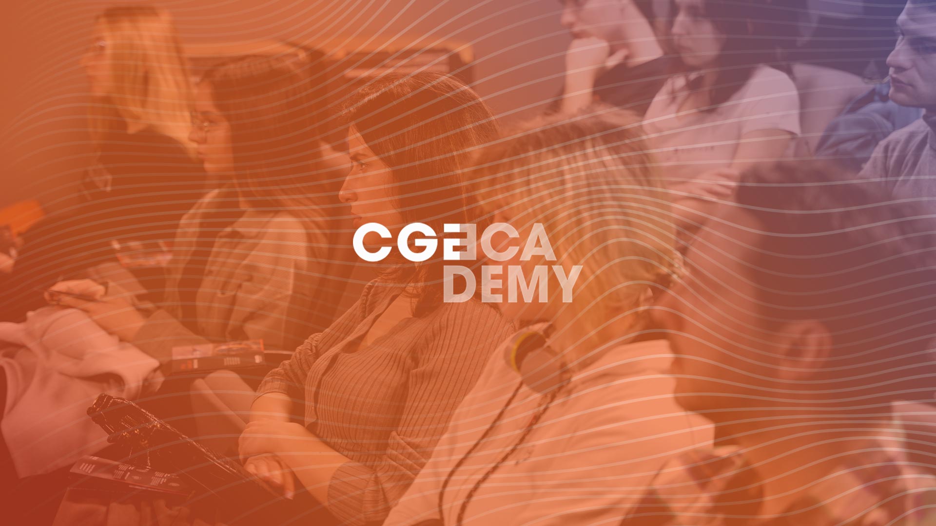 CGAcademy logo with bacground from events